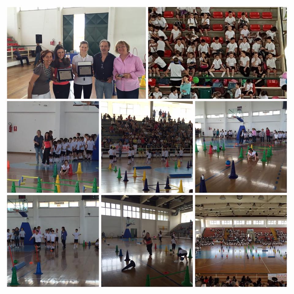 Collage foto sport di classe