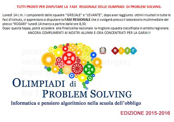 olimpiadi problem solving marzo